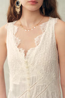 Azaria Lace Embroidery Sleeveless Dress