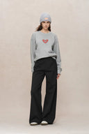 Luna Zodiac Long Sleeve Sweatshirt in Cotton Knit_1