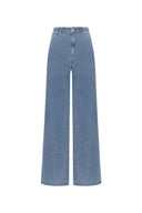 Sunny Wide Leg Jeans in Cotton Denim