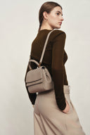 Rialto Small Handbag in Lychee Top-grain Cowhide