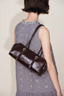 Monti Boston Bag in Oiled Waxed Top Grain Leather