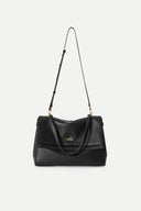 Fab Rialto Double Flap Handbag in Calfskin Leather
