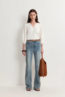 Harry Flared Jeans in Cotton Denim