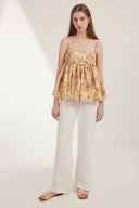 Virilis Floral Embroidered Camisole