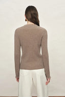 Liora Fringe Button-Front Cardigan in Cashmere Knit