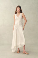 Azaria Lace Embroidery Sleeveless Dress