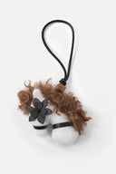 Sita Pony Bag Charm in Wool Felt and Leather
