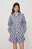 Lia Plaid Layered look Shirt and Shorts Set in Bubble cotton