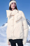 Adrija Water-Repellent Convertible Duck Down Puffer Coat in Lightweight High Density Fabric Mathhew POM CCTV