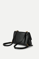 Fab Rialto Double Flap Handbag in Calfskin Leather