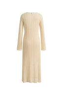 Eliana 3D Floral Open-Knit Dress in Linen Blend