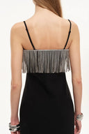 Nocturne Embellished Slip Dress in Cotton