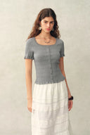 Mia Short Sleeve Knit Cardigan