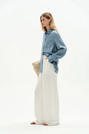 Willo Sky Blue Shirt in Tencel Denim