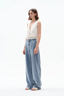Sunny Wide Leg Jeans in Cotton Denim