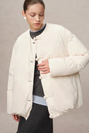 Adrija Water-Repellent Convertible Duck Down Puffer Coat in Lightweight High Density Fabric Mathhew POM CCTV