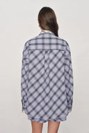 Lia Plaid Layered look Shirt and Shorts Set in Bubble cotton