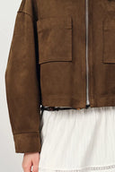 Coddenham Jacket in Faux Suede