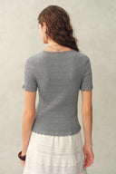 Mia Short Sleeve Knit Cardigan
