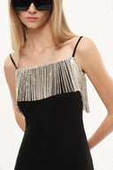 Nocturne Embellished Slip Dress in Cotton