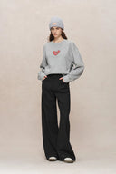 Luna Zodiac Long Sleeve Sweatshirt in Cotton Knit_1