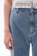 Sunny Wide Leg Jeans in Cotton Denim