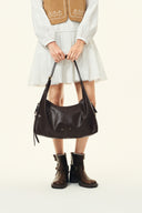 Aura Hobo Bag in Vegetable-Tanned Cowhide