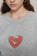 Luna Zodiac Long Sleeve Sweatshirt in Cotton Knit_1