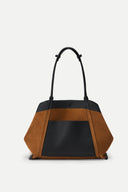 Fab Brera Convertible Tote Bag Large in Full Grain Leather and Suede