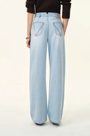 Luna Lantern Sleeve Jacket and Jeans Matching Set in Cotton Denim