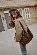 Aura Hobo Bag in Vegetable-Tanned Cowhide