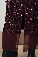 Elodie Hand-Applied Sequin Mesh Midi Skirt in Full Sequin