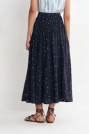Nora Polka Dot Skirt in Linen Blend Ma3