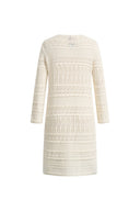Nelly Round Neck Dress in Cotton Knit